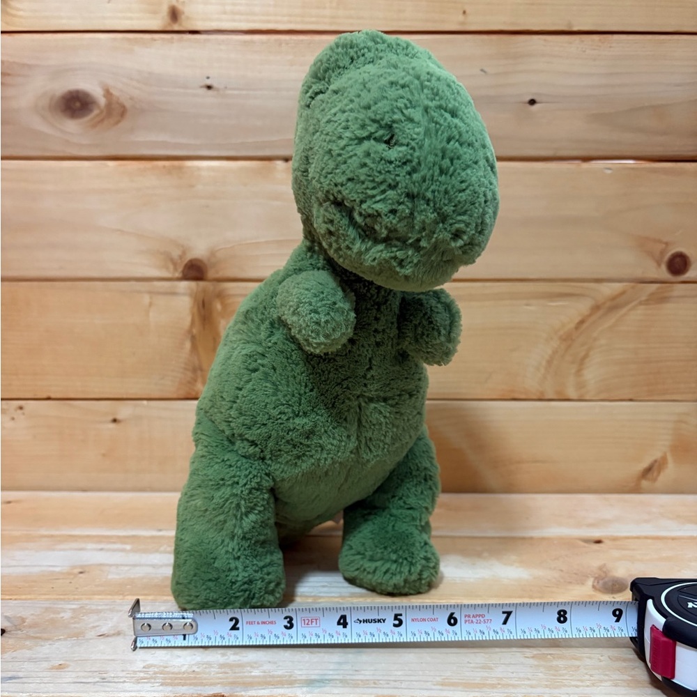 Jellycat Fossily T Rex Dinosaur Green Toy Stuffed Plush Medium 11" Retired - Picture 2 of 10